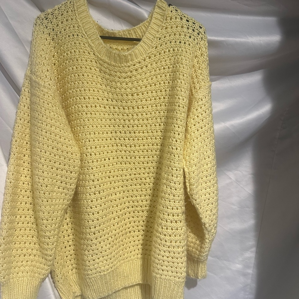 Sunny Yellow Women's Knit Sweater